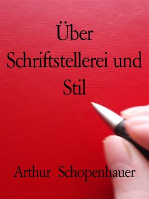 cover image of Über Schriftstellerei und Stil